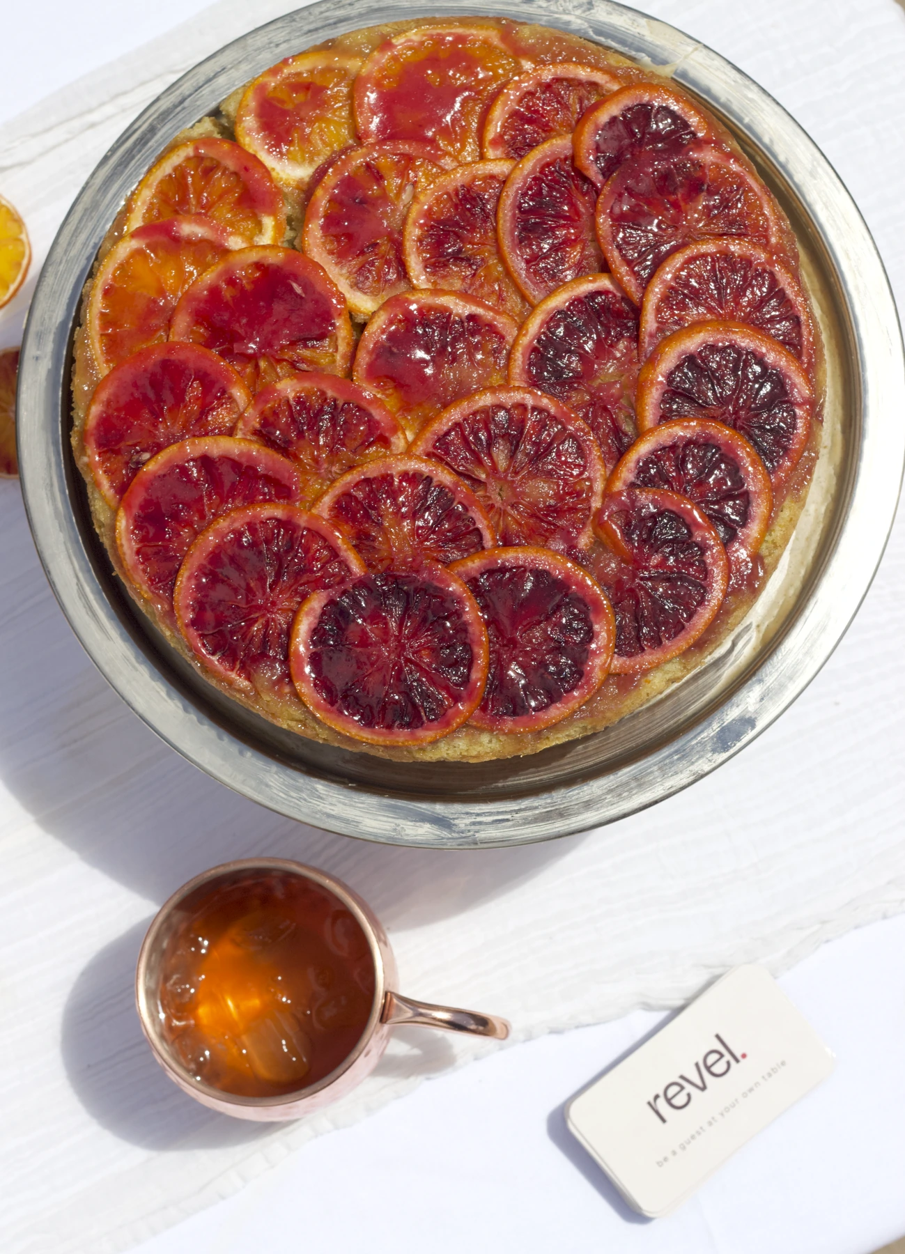 Blood-orange cake.